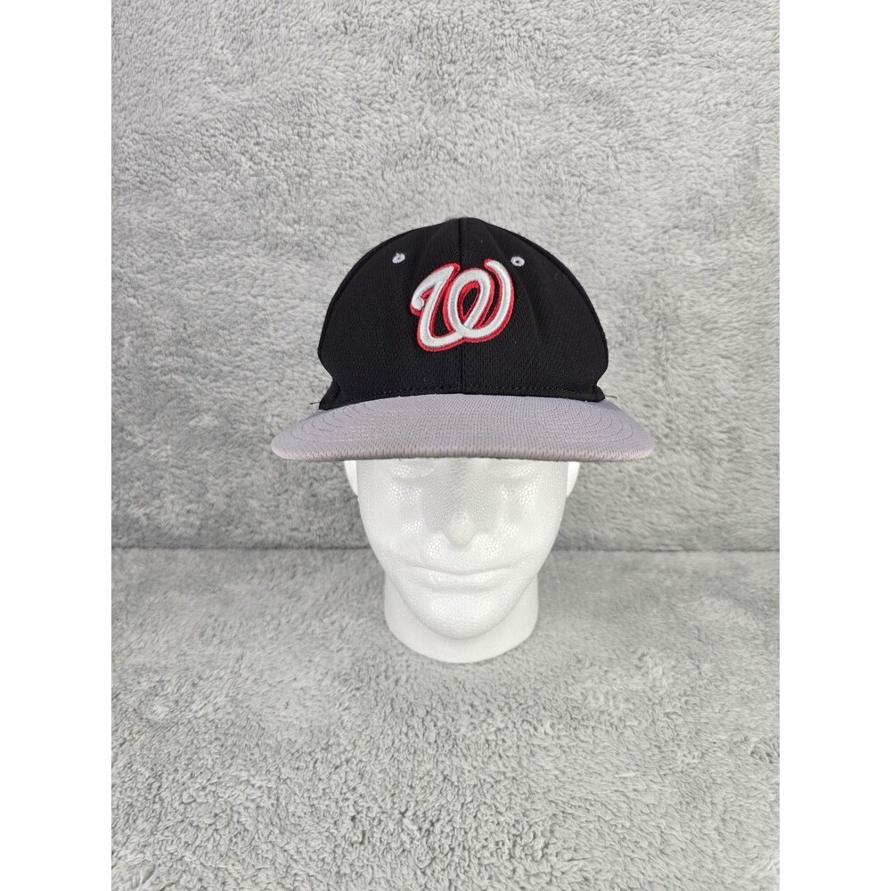 Richardson Snapback Cap Washington Nationals Style Black Gray Embroidered Hat...